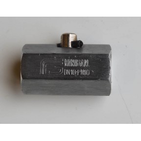 Mini ball valve chrome plated screwed bsp f/f (Screwdriver slot)